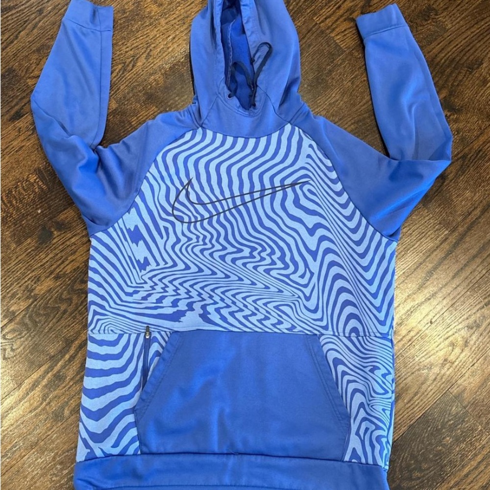 Blue Nike Men's Hoodie